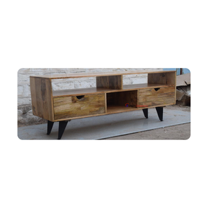 Meuble TV en bois moderne de haute qualité avec pieds en métal Vente en gros en vrac Mobilier d'intérieur industriel pour l'exportation mondiale - Product Image 5