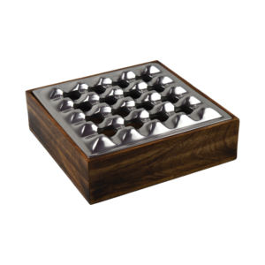 Aluminio de calidad estándar y metal de madera con diseño de acabado Chapado en bandeja de humo de dieciséis rejillas - Product Image 4