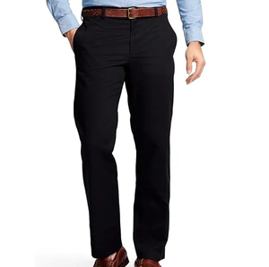<b>Plain</b> Black <b>Canvas</b> Cotton Slim Fit Business Office Meeting Dress Pants Custom Men's Anti-Wrinkle Windproof Breathable Breathable - Product Image 4