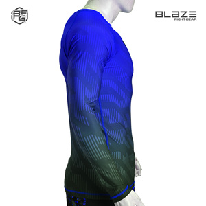 Venta al por mayor de manga larga de compresión Fitness Gym camisas personalizadas sublimadas BJJ Rashguard camisas para hombre MMA Rash Guard - Product Image 4