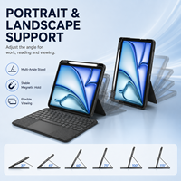 Étui clavier pour tablette en gros avec pavé tactile, housse de protection magnétique détachable en tissu pour fourniture OEM ODM personnalisée