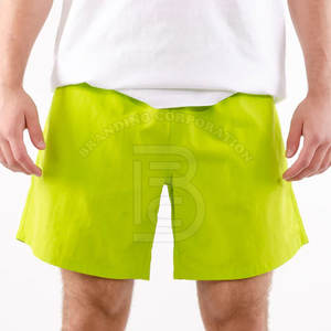 Pantalones cortos de gimnasio de verano con logotipo personalizado, de secado rápido, sueltos, de nailon elástico, de estilo informal para uso en el gimnasio, de cintura media y de lona de talla grande - Product Image 6