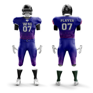 Uniformes de Fútbol Americano Personalizados para Jóvenes, de Alta Calidad, 100% Poliéster, Transpirables, de Secado Rápido, Conjuntos de Uniformes de Talla Grande - Product Image 3