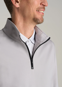 <b>Men's</b> Winter High Quality Black <b>Fleece</b> <b>Quarter</b> <b>Zip</b> Pullover Hoodie Custom Sweatshirt Front Logo Solid Pattern Hooded 100% Cotton - Product Image 6