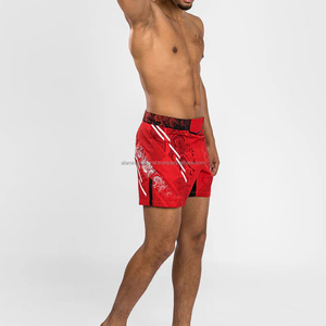 Venta al por mayor de pantalones cortos deportivos de MMA para hombres personalizados de alta calidad Kickboxing pantalones de lucha de boxeo patrón sólido ecológico - Product Image 6