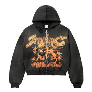 Conception optimale d'usine, haute qualité, tenue d'hiver numérique tendance pour homme, sweat à capuche zippé en polaire, poids moyen 300 GSM, mélange de coton - Product Image 2