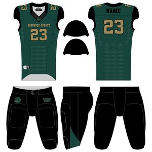 Uniforme de football américain personnalisé cousu vierge ensembles de football respirant maillot de pratique uniforme de football américain - Product Image 1