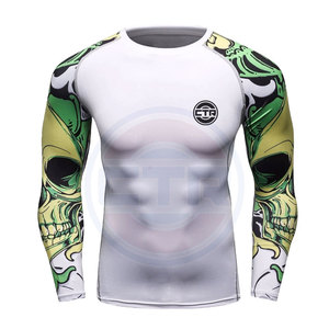 Entièrement haute qualité dernière sublimée imprimée hommes boxe nouveauté MMA engrenages Top qualité Rashguards pour hommes - Product Image 1