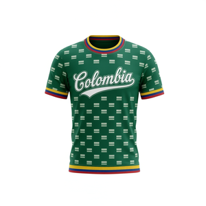 Maglia da Calcio Unisex Colombia WC 2023 con Motivo Bandiera, Top per Tifosi, Regalo per il Giorno della Partita, Diverse Taglie - Product Image 3