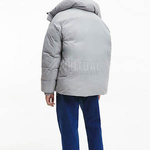 แจ็กเก็ตปลาปักเป้าสำหรับผู้ชายเสื้อแจ็กเก็ตขนเป็ดกันลมออกแบบได้ตามต้องการ - Product Image 2