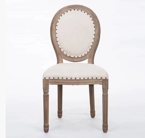 <span class=keywords><strong>Chaise</strong></span> de salle à manger <span class=keywords><strong>en</strong></span> <span class=keywords><strong>bois</strong></span> massif de style Louis français vieilli pour la maison, le bureau et le bar à domicile - Product Image 2