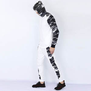 ชุดวิ่งออกกำลังกายมีซิปกันลมของผู้ชายชุดวอร์มขนแกะโอเวอร์ไซส์ซิปบล็อกสีแบบโอเวอร์ไซส์ผลิตตามสั่ง - Product Image 2