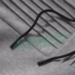 Sweat à capuche en molleton bouclette français de haute qualité 500 g/m², personnalisable avec logo imprimé, doublure 100 % coton, uni - Product Image 3