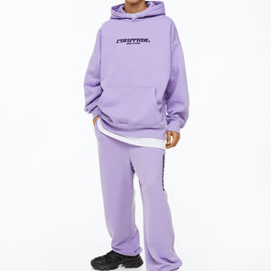 Conjunto de chándal de 2 piezas personalizado, chándal deportivo de algodón barato - Product Image 2