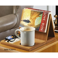 Porte-livres rectangulaire en bois, moderne, multifonctionnel, pliable, à un seul niveau, réglable, pour le salon