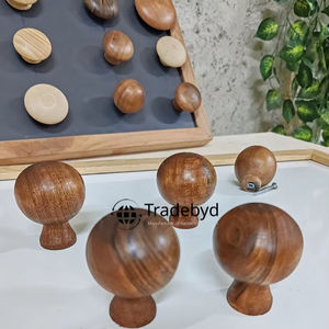 Tradebyd Natural Wood <b>Drawer</b> <b>Knobs</b> <b>Decorative</b> Cupboard Pulls Handmade Furniture Accessories Set - Product Image 1