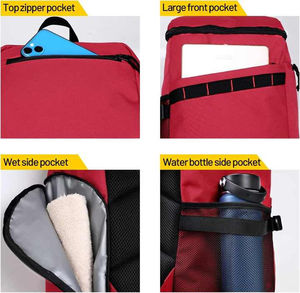 2025 grand sac à dos de sport avec compartiment pour ballon de football de basket-ball et chaussures sac entièrement personnalisable pour hommes doublure en toile - Product Image 5