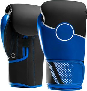 Nouveaux gants de boxe MMA personnalisés de 16 oz avec logo imprimé, en PU, pour fermeture unisexe, pour entraînement au sac de frappe et sparring - Product Image 4