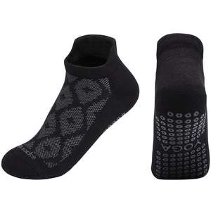 High Quality Wholesale Custom Logo Non-Slip Grip Yoga Pilates <b>Gym</b> Crew <b>Socks</b> <b>for</b> Women Sports <b>Socks</b> Made in Vietnam Factory - Product Image 1