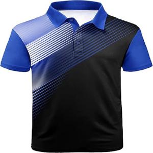 Camiseta de golf antiarrugas para hombre, camisetas de polo de golf con estampado de manga corta para hombre, nueva camiseta polo informal ajustada para hombre - Product Image 3