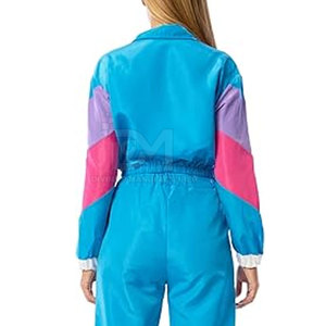 Conjunto cortavientos de dos piezas personalizado al por mayor patrón sólido estilo casual cuerpo entero para invierno - Product Image 3
