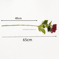 Pivoines de style européen couleur printemps tige unique pivoines artificielles fleurs fleurs en soie pour la décoration de fête à la maison de mariage