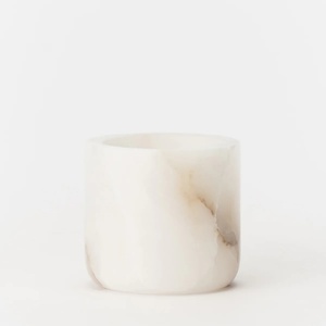 SAIDKOCC Gros <span class=keywords><strong>Naturel</strong></span> Espagnol Albâtre Blanc Marbre Pierre Bougeoirs Stand Pierre Décor À La Maison Marbre <span class=keywords><strong>Bougeoir</strong></span> - Product Image 1