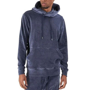 Dernier design de sweats à capuche en velours pour hommes, de haute qualité, respirants, confortables, tendance, sweats à capuche en velours à prix raisonnable - Product Image 2