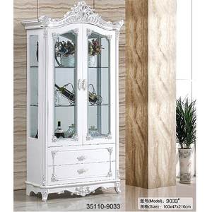 Armoire en verre en bois moderne 35110-9033 - Product Image 1
