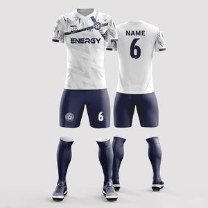 เสื้อฟุตบอลแบบระเหิดสำหรับผู้ชายชุดฝึกทีมยูนิฟอร์มทีมฟุตบอลสั่งทำได้ - Product Image 1