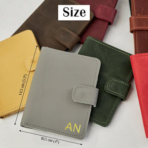 ซองหนังใส่หนังสือเดินทางและป้ายกระเป๋าเดินทางสำหรับผู้ชายและ LPT-0065สไตล์วินเทจใช้ได้ทุกเพศ - Product Image 5