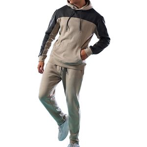 Gran oferta 2025 de alta calidad para hombre, trajes de gimnasio, 2 uds., sudaderas con capucha con estampado Vintage, pantalones Jogger para Otoño Invierno - Product Image 4