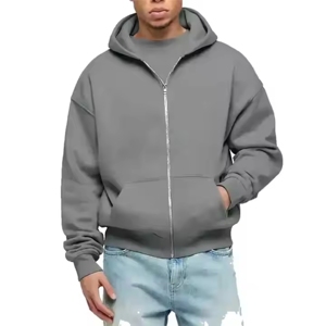 Sweat-shirts à capuche unisexes personnalisés pour hommes, sweat-shirts à capuche pour hommes, sweat-shirts à capuche lourds à fermeture éclair, fabricants - Product Image 5