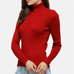 เสื้อสเวตเชิ้ตผู้หญิงผ้าฝ้ายฟลีซเนื้อนุ่มพิเศษสำหรับฤดูหนาว ระบายอากาศได้ดี ทรงโอเวอร์ไซส์ ไหล่ตก พิมพ์ลายสกรีน คอเต่า - Product Image 2