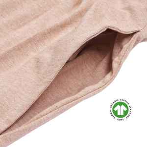 Pantalones de Jogger de algodón orgánico para mujer, Jersey marrón de 5,4 oz, transpirable, suave, con cintura elástica y puños acanalados - Product Image 3