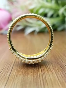 แหวนเพชรชุดทอง14K 18K แหวนเพชรสำหรับงานแต่งงานแหวนหมั้นเพชรโมอิสซาไนต์ทันสมัยสีเงิน925ออกแบบได้ตามต้องการ - Product Image 4