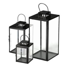 ชุดโคมไฟแขวนเหล็ก3ชิ้นเคลือบด้วยผงสีดำสำหรับตกแต่งบ้านโคมไฟแขวนโลหะ - Product Image 3