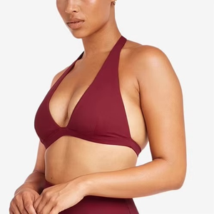 Offre Spéciale col carré licou soutien-gorge en forme de V pantalon lavé séchage rapide haut soutien respirant tenues de gymnastique dames mode vêtements de sport - Product Image 6