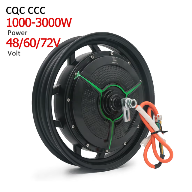 Cheap 14  Inch 72V BLDC 3500W 6000W High Speed and Torque Hub Motor for Electric Motorcycle Bike