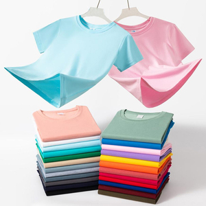 เสื้อยืดผ้าฝ้าย100% สำหรับผู้ชายมีหลายสีเสื้อยืดธรรมดาแบรนด์ตามสั่ง - Product Image 1