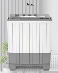 Machine à laver semi-automatique en vrac de 8.5kg avec séchage de 5.1kg Lavage à corps en plastique rotatif de 35W Baignoire double pour une lessive efficace - Product Image 2