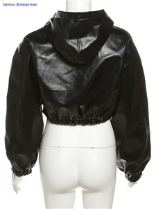 Chaqueta Corta Estilo Universitaria para Mujer, Manga Larga, Bloques de Color, Vintage, Piel de Oveja, Impermeable, Cortavientos, Último Estilo de Moda - Product Image 2