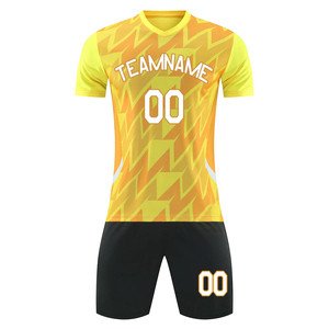 Uniforme de football à manches courtes de haute qualité pour hommes équipement de football imprimé par sublimation Offre Spéciale pour garçons service d'hiver OEM disponible - Product Image 2