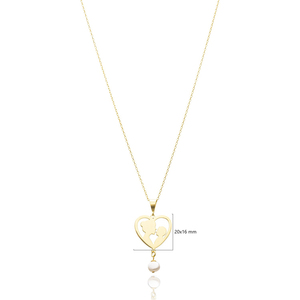 Collar con Colgante de Diseño Láser de Madre e Hijo con Perlas para Mujer, Joyería Turca Hecha a Mano al por Mayor en Plata de Ley 925 - Product Image 3