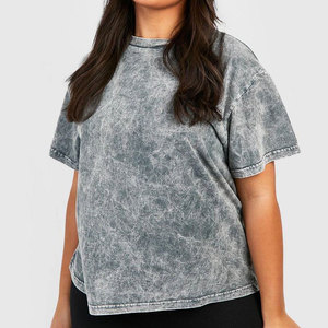 Camiseta de Mujer de Tela Suave de Primera Calidad, Lavado Ácido, Estilo Casual, Verano, Secado Rápido, Ecológica y Transpirable - Product Image 1
