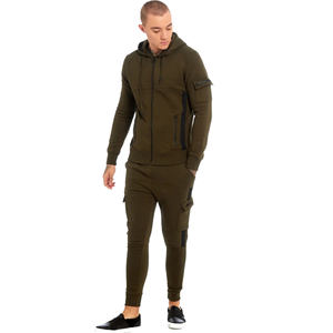 Chándal cortavientos con cremallera para hombre de alta calidad, chaqueta informal de nailon reflectante al por mayor, pantalones de chándal estampados de talla grande sin costuras - Product Image 6
