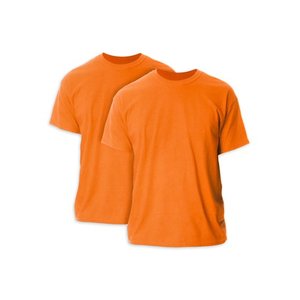 Camiseta blanca de LICRA/nailon con cuello en V pesado para hombre, Color sólido de verano, 230G, informal, transpirable, de secado rápido, tela de punto de media manga - Product Image 1