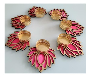 Mantel decorativo hecho a mano para el hogar y la Oficina, esteras florales para regalo de boda, fiesta, luz de té, Diwali - Product Image 1