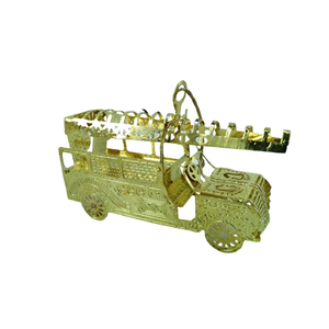 Nouveauté, ornement de renne à suspendre en métal, tenture murale en fer plaqué or pour Noël et la décoration de table - Product Image 3