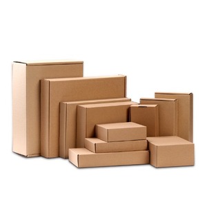 Giấy màu nâu bao bì hộp làm bằng sóng hỗ trợ biểu tượng tùy chỉnh nhà máy trực tiếp bán buôn mạnh mẽ bền bao bì hộp cho xuất khẩu - Product Image 2